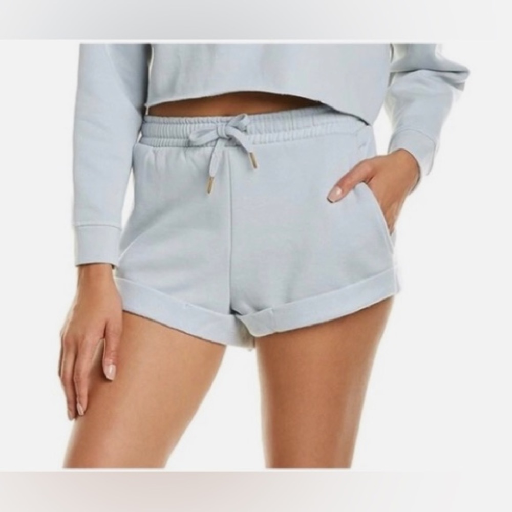 WeWoreWhat We Wore What Pull On Sweat Shorts Pearl Blue 
Size Small
